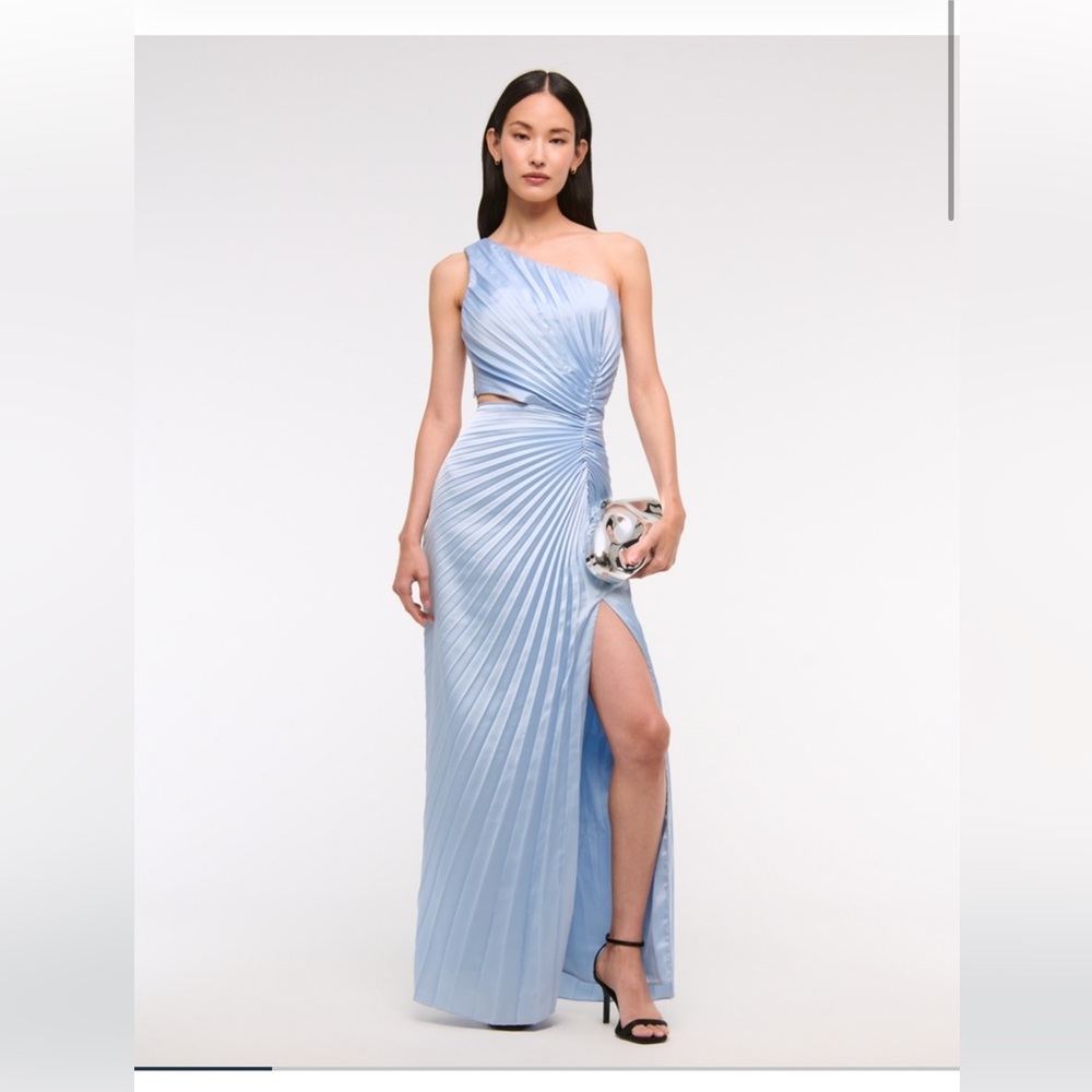 Abercrombie & Fitch Deep Blue One-Shoulder Dress - Picture 6 of 6
